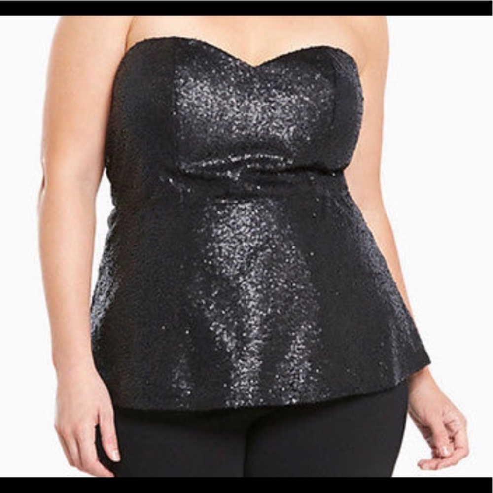 Torrid Peplum Sequin Bustier